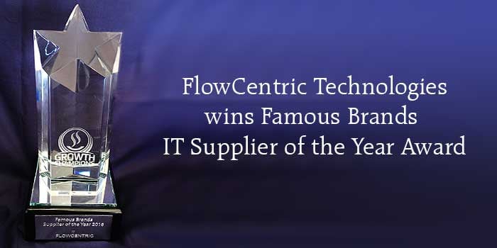 Famous Brands IT Supplier of the Year 2016 Award