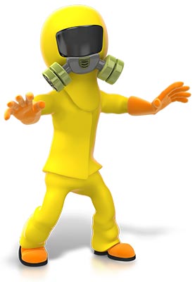 No need for the hazmats, you can stay off sick.