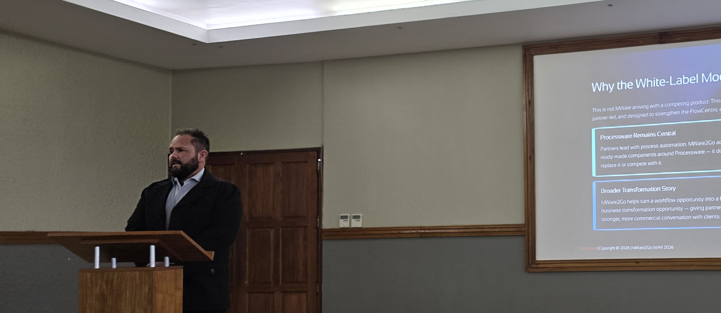 Mich Martin Group Chief Executive Officer at MWare Automated Business Solutions presented MWare2Go